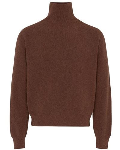 Lemaire Turtleneck Sweater - Brown