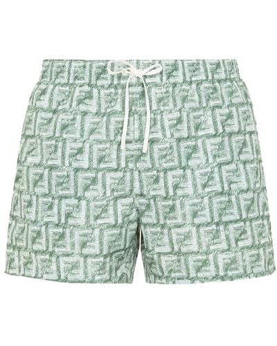 Fendi Swim Shorts - Green