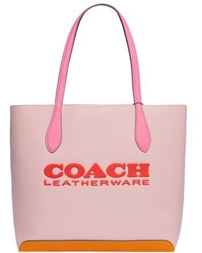COACH Kia Colorblock Tote Bag - Pink