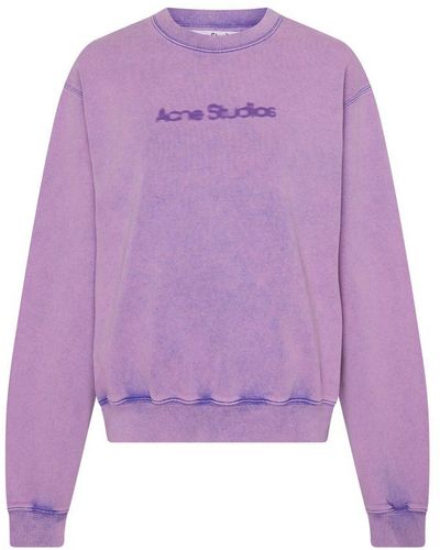 Acne Studios Logo Sweatshirt - Purple