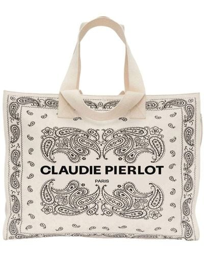 Claudie Pierlot Recycled Cotton Tote Bag - Natural