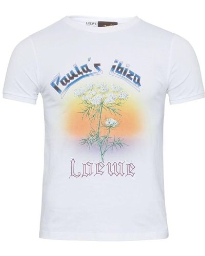 Loewe Paula's Ibiza Printed Cotton T-shirt - White