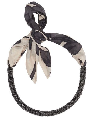 Brunello Cucinelli Monili-detail Knot Necklace - Metallic