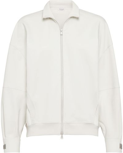 Brunello Cucinelli Sweatshirt aus Molton - Weiß
