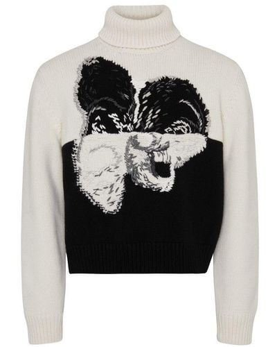 Alexander McQueen Turtluneck Sweater - Black