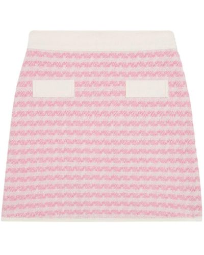 Claudie Pierlot Short Knit Skirt - Pink