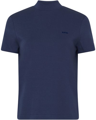 A.P.C. T-Shirt Caroll - Blau