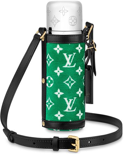 Louis Vuitton Porte-bouteille en velours Monogram - Vert