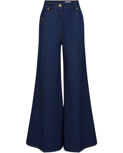 Nina Ricci Denim Flared Jeans - Blau