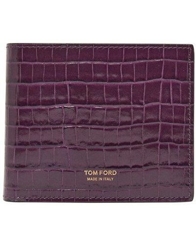 Tom Ford T Line Wallet - Purple