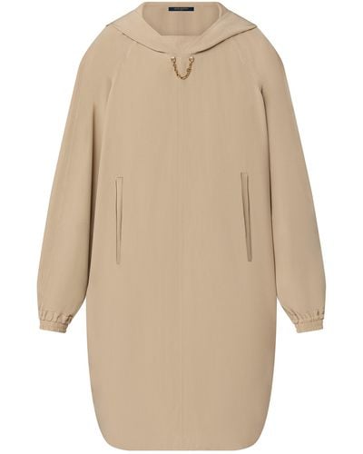 Louis Vuitton Hoodie-Kleid mit Fledermausärmeln - Natur