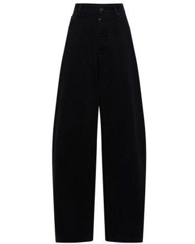 Balenciaga Denim Size Sticker baggy Pants in Black | Lyst