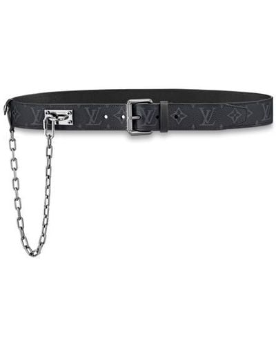 Louis Vuitton Signature Chain 35mm Belt - Black