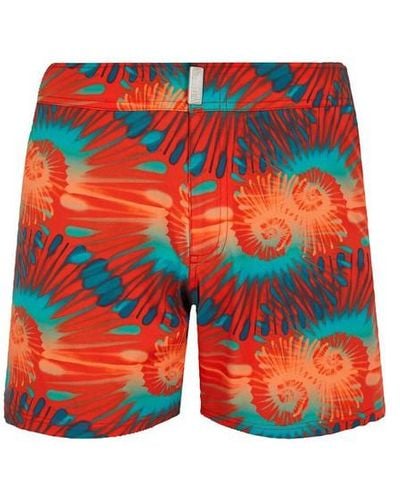 Vilebrequin Tie & Dye Flat Belt Swim Shorts - Multicolour