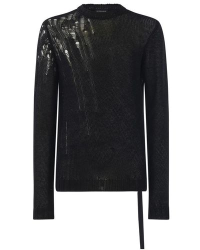 Ann Demeulemeester Kristof Crewneck Pullover - Black