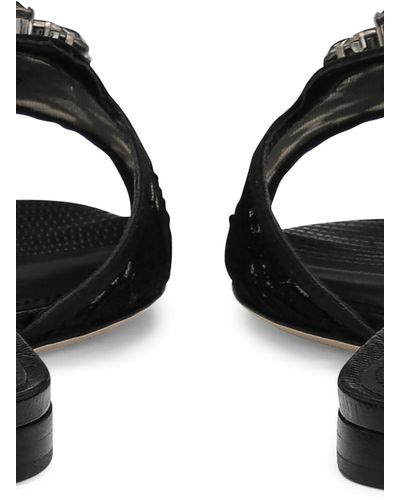 Dolce & Gabbana Embellished Sandal - Black
