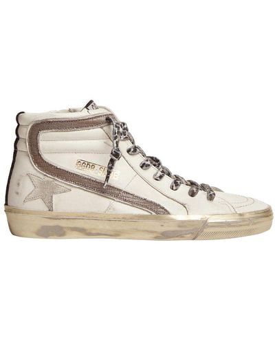 Golden Goose Slide Classic Trainers - Natural