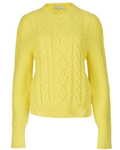 Stella McCartney Aran Cropped Sweater - Yellow