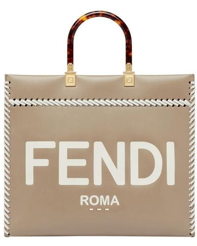 Fendi Sunshine Medium Bag - Natural