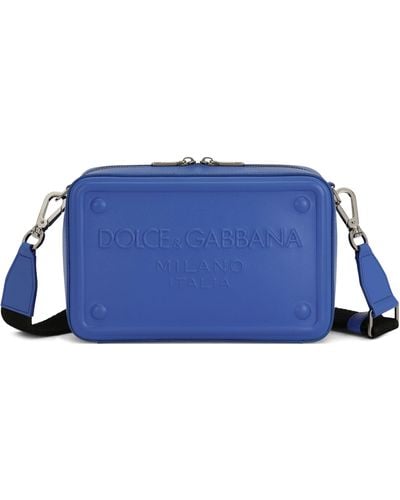 Dolce & Gabbana Sac à bandoulière en cuir de veau - Bleu