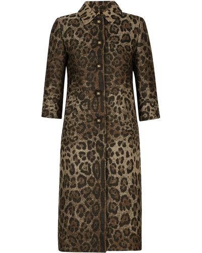 Dolce & Gabbana Coats > single-breasted coats - Marron