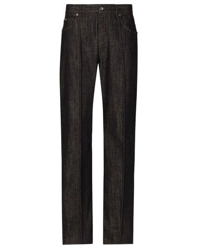 Dolce & Gabbana Oversize Denim Jeans - Black