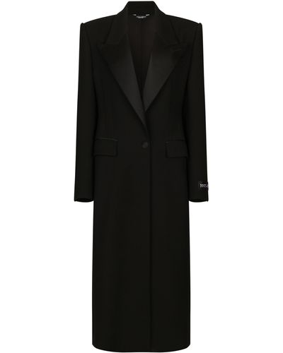 Dolce & Gabbana Coats > single-breasted coats - Noir