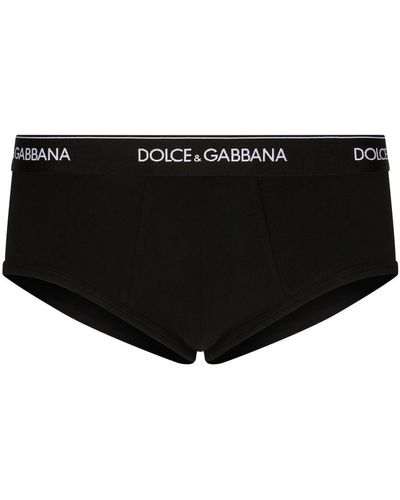 Dolce & Gabbana Cotton Brando Briefs Two-Pack - Black