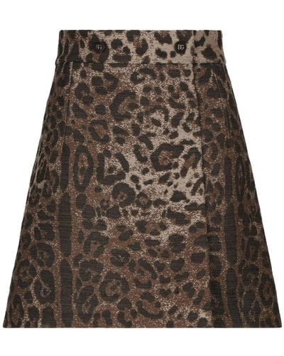 Dolce & Gabbana Short Skirts - Brown