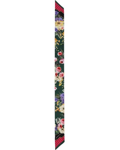 Dolce & Gabbana Kopftuch aus Twill (6 x 100) - Weiß