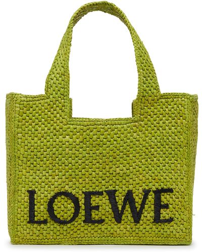Loewe Kleine Tote Bag mit Logo - Grün