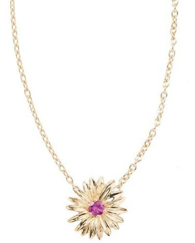 Aurelie Bidermann Bouquet Rhodolite Necklace - Pink