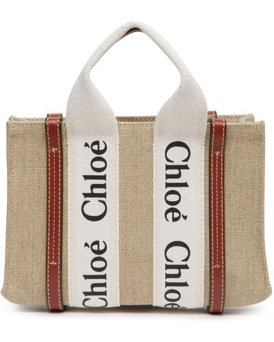 Chloé Woody mini-tragetasche - Mettallic