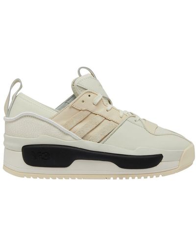 Y-3 Rivalry Leather Sneakers - White