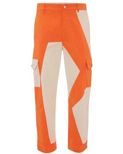 JW Anderson Patchwork Pants - Orange
