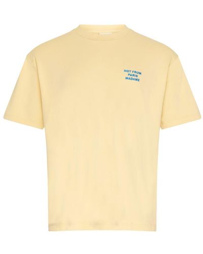 Drole de Monsieur Slogan T-Shirt - Yellow