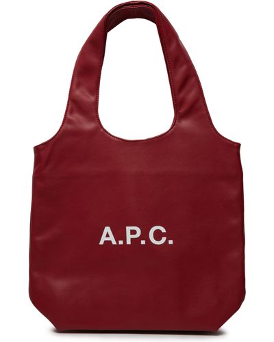 A.P.C. Tote Bag Ninon Small - Rot