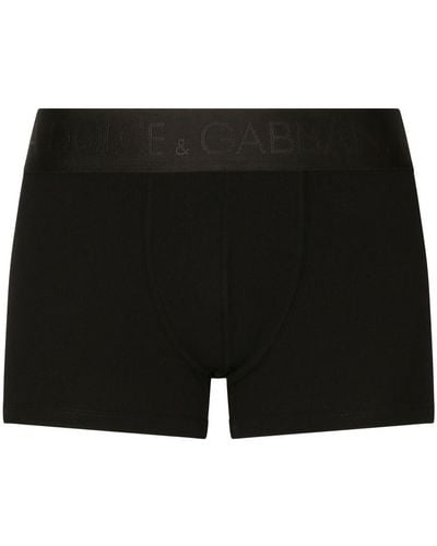 Dolce & Gabbana Bi-elastic Jersey Regular Boxers - Black