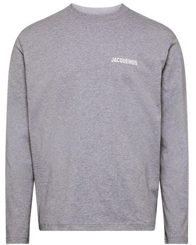 Jacquemus Long-Sleeved T-Shirt - Gray
