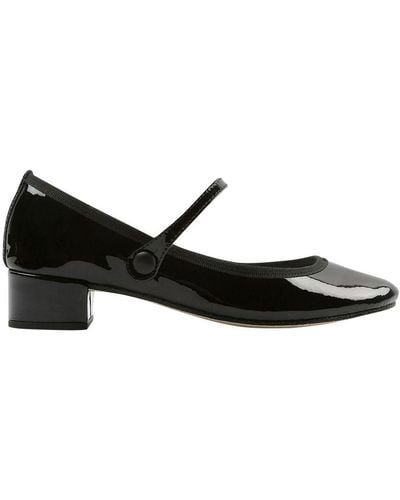 Repetto Rose Mary Jane Shoes - Black
