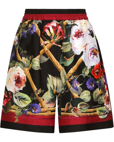 Dolce & Gabbana Short de pyjama en sergé - Vert