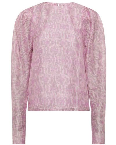 Magali Pascali Lowry Puff Sleeved Blouse - Pink