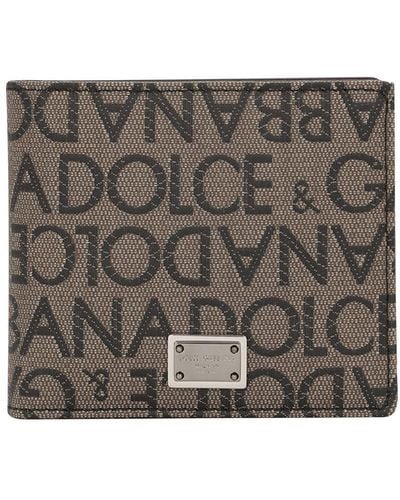 Dolce & Gabbana Jacquard Wallet - Metallic