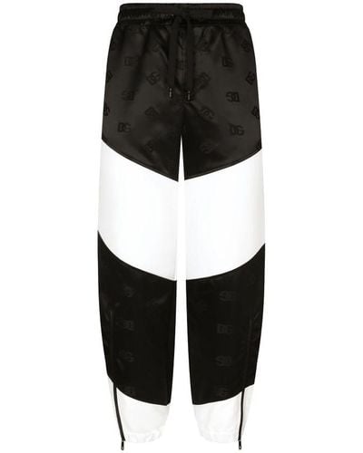 Dolce & Gabbana Nylon Jogging Trousers - Black