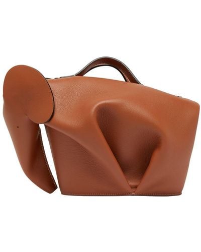 Loewe Elephant-Shaped Bag - Brown