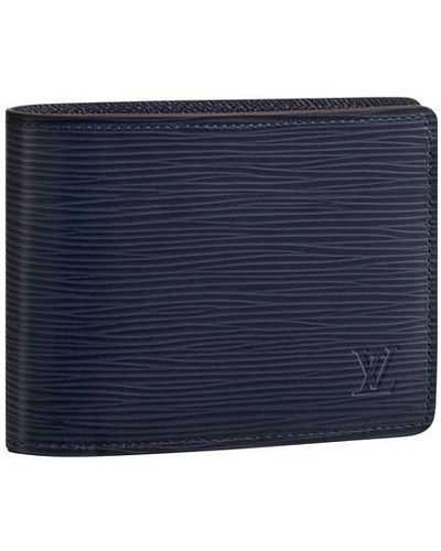 Portefeuille mince pour homme Louis Vuitton noir bleu monogramme aire de  jeux 1L