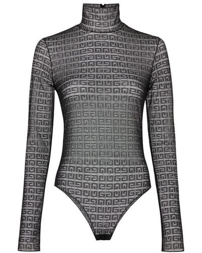 Givenchy Long-sleeved Bodysuit - Gray