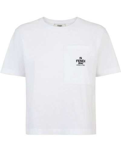 Fendi T-shirt à manches courtes - Blanc