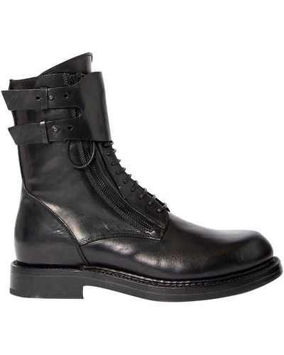 Ann Demeulemeester Jeroom Combat Boots - Black