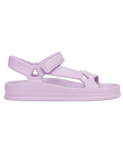 Fendi Rubber Sandals - Purple
